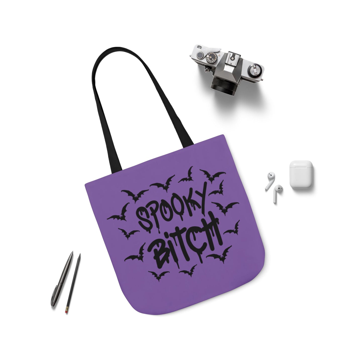 Cars of the Macabre Spooky B*tch Canvas Tote Bag